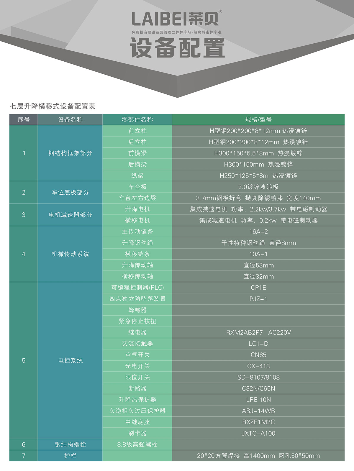 04PSH7七层升降横移机械式立体停车设备设备配置.jpg